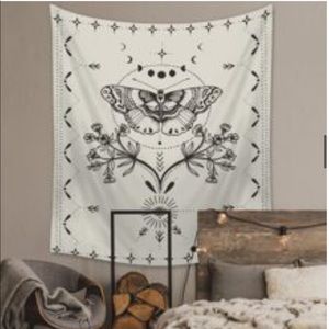 SHEIN butterfly and floral tapestry
